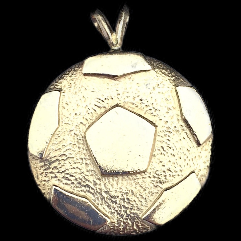 ⚽️ Antique solid 14k gold ONE OF A KIND! Soccer ball pendant